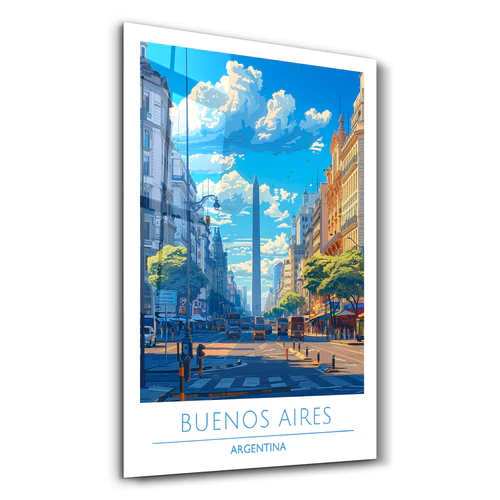 Buenos Aires Argentina-Travel Posters | Glass Wall Art
