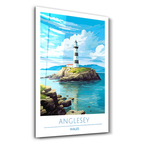 Anglesey Wales-Travel Posters | Glass Wall Art