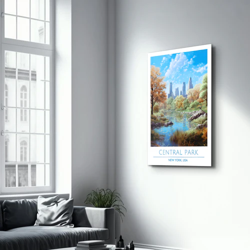 Central Park-New York USA-Travel Posters | Glass Wall Art - Image 2