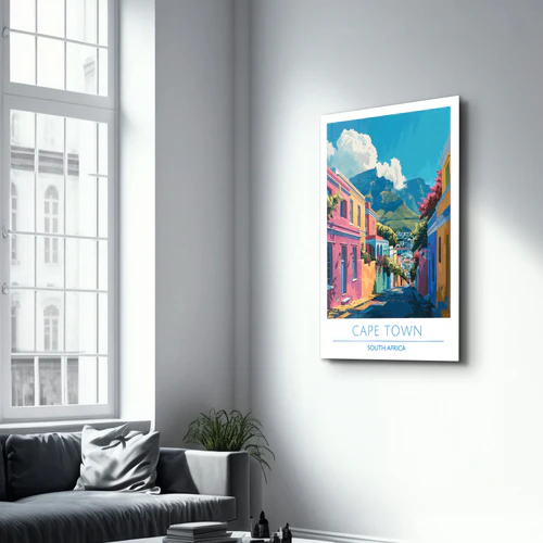 Cape Town South Africa-Travel Posters | Glass Wall Art - Image 2