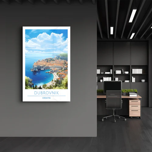 Dubrovnik Croatia-Travel Posters | Glass Wall Art - Image 3