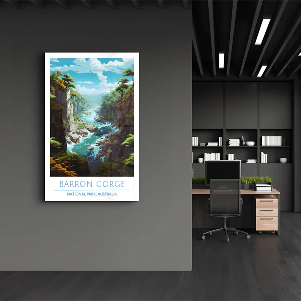 Barron Gorge-National Park Australia-Travel Posters | Glass Wall Art - Image 3