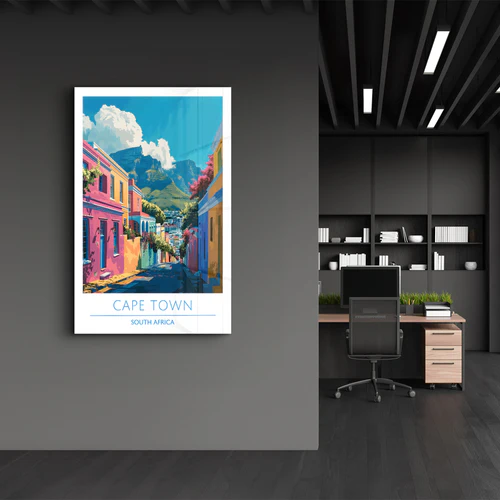 Cape Town South Africa-Travel Posters | Glass Wall Art - Image 3