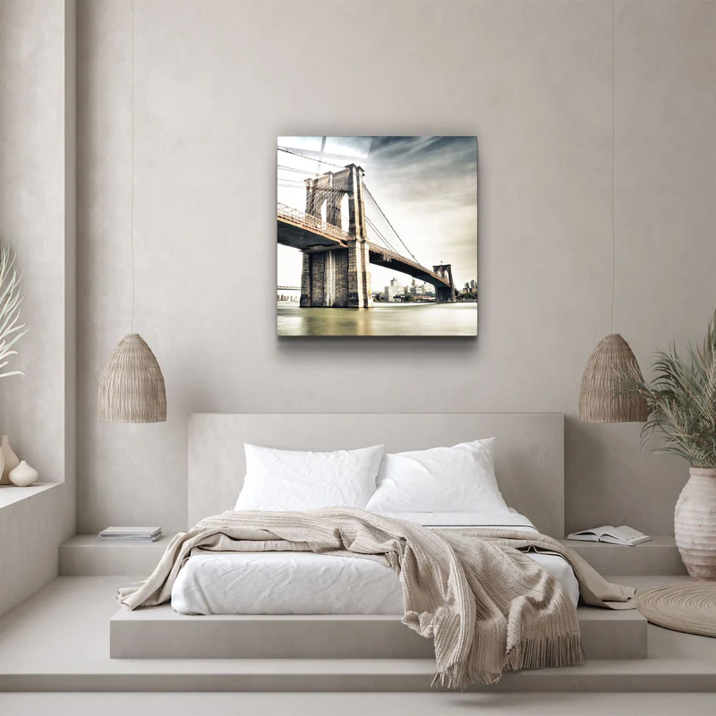 ・"Brooklyn Bridge"・Glass Wall Art - Image 3
