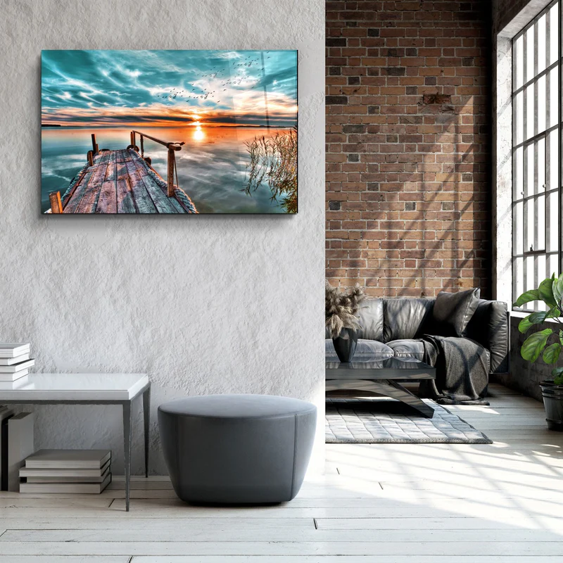 ・"Sunset V2"・Glass Wall Art - Image 3
