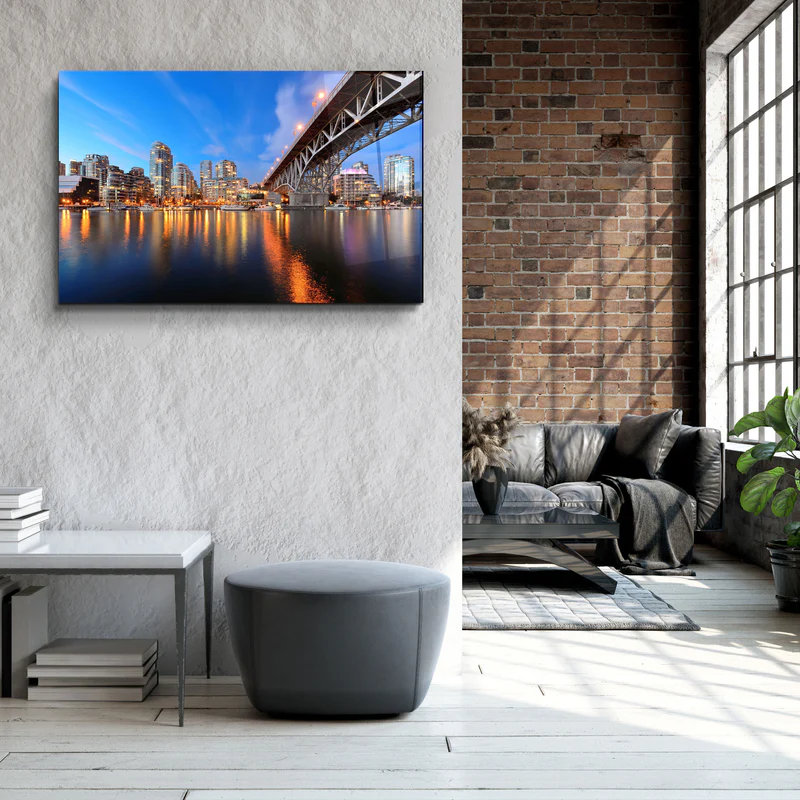 ・"Vancouver - Canada Skyline"・Glass Wall Art - Image 3