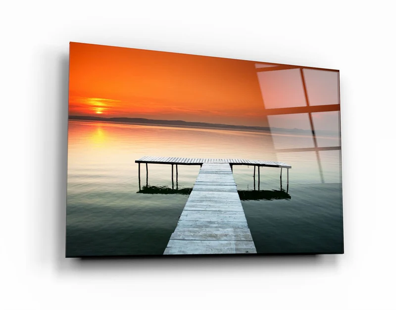 ・"Pier 7"・Glass Wall Art