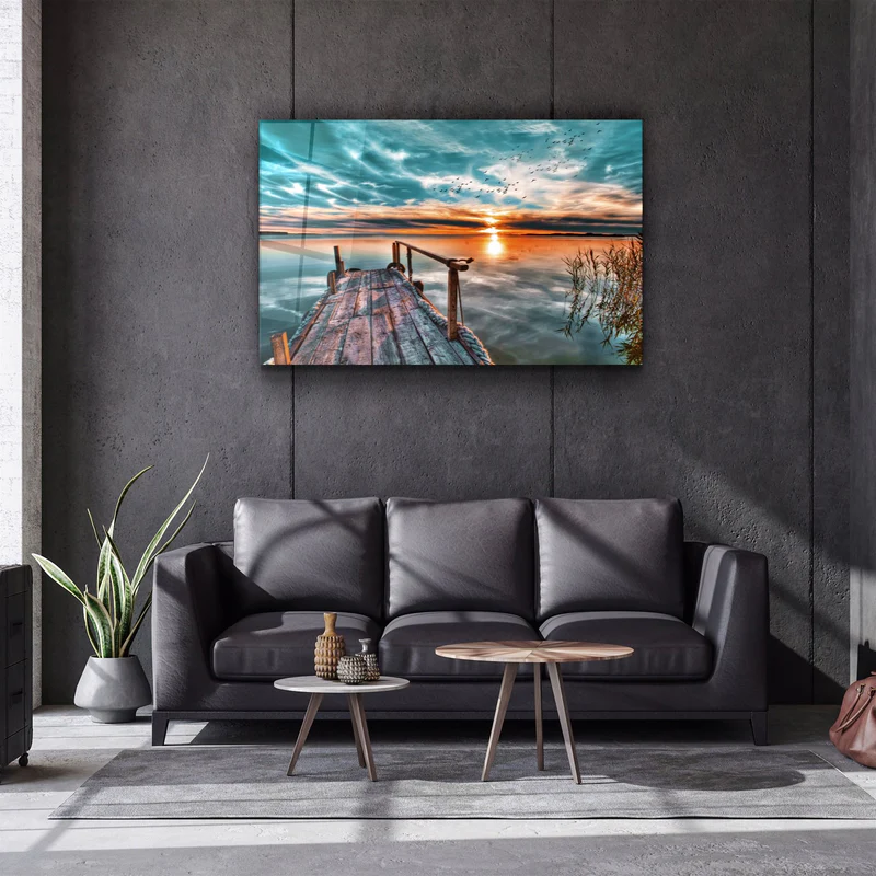・"Sunset V2"・Glass Wall Art - Image 2