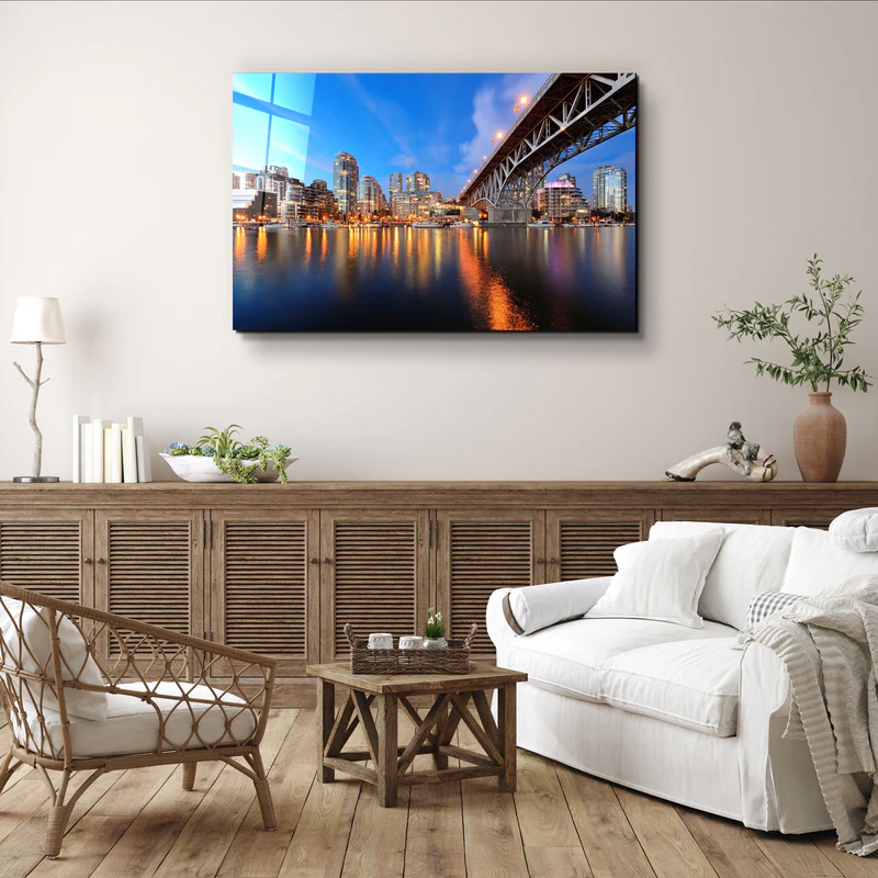 ・"Vancouver - Canada Skyline"・Glass Wall Art - Image 2