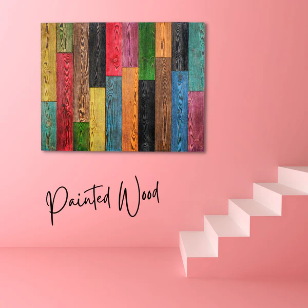・"Painted Wood"・Premium Wood Handmade Wall Sculpture - Image 2