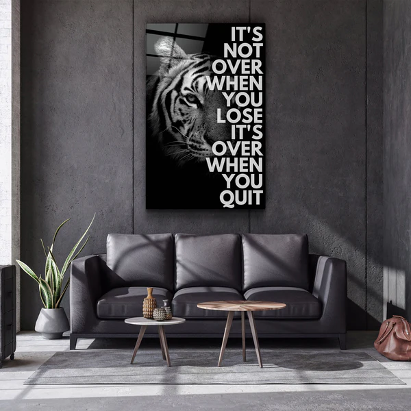 It is Not Over | Designers Collection Glass Wall Art - Image 2