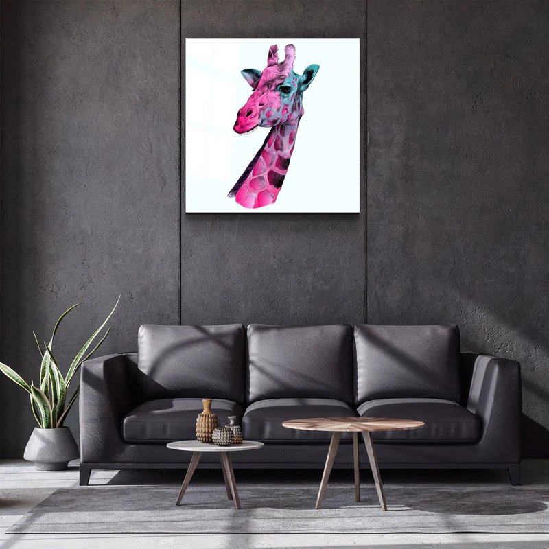 ・"Giraffe"・Glass Wall Art - Image 2