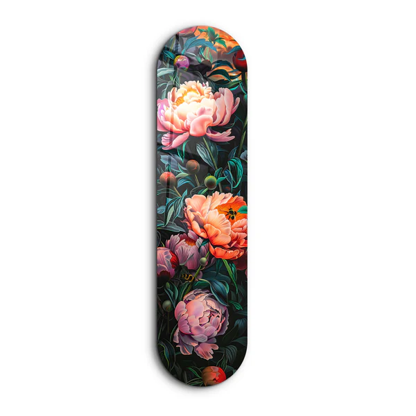 Flowers Painting V2 | Glass Wall Art