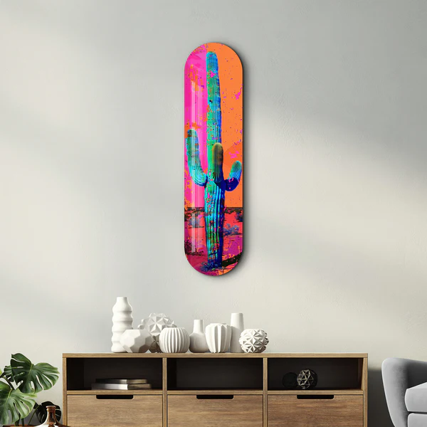 Cactus | Glass Wall Art - Image 2