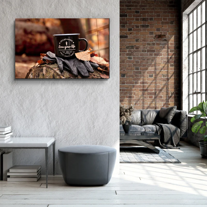 ・"Love Your Life"・Glass Wall Art - Image 3