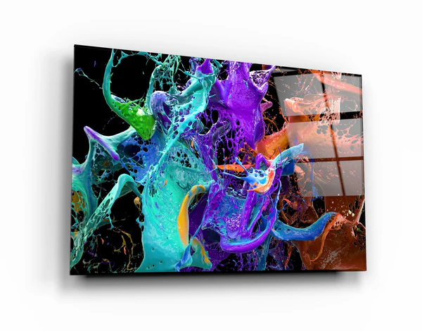 ・"Dance Of Paints"・Glass Wall Art
