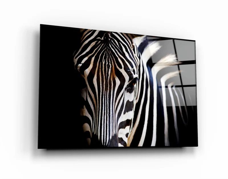 ・"Zebra"・Glass Wall Art