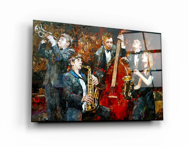 ・"Oil Painting Jazz"・Glass Wall Art