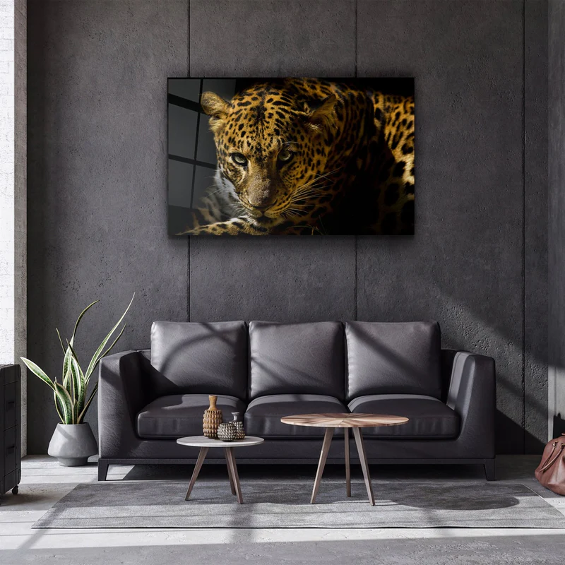 ・"Leopard"・Glass Wall Art - Image 2